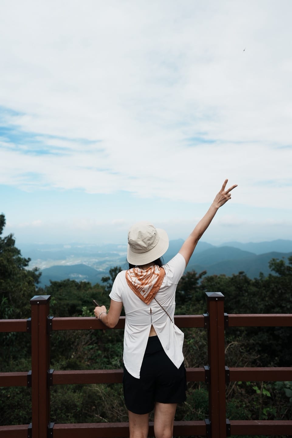 정상에서